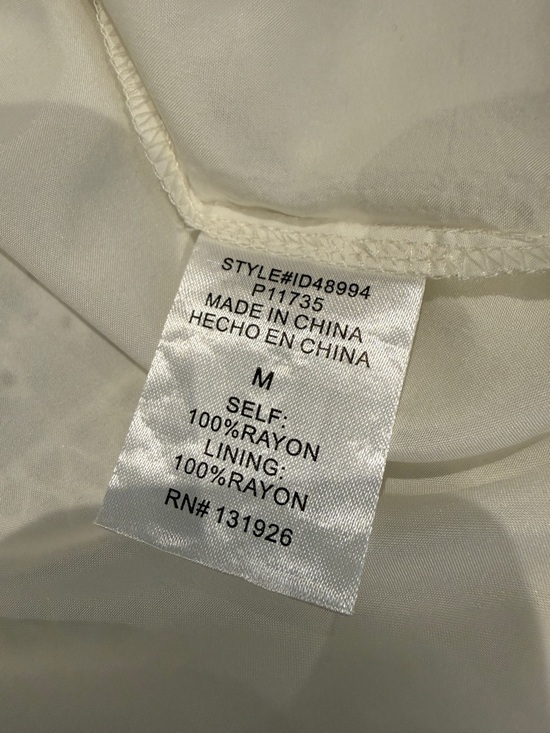 White Puff Sleeve Midi Dress - Picture 12 of 12